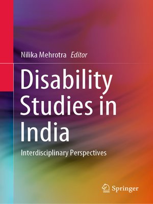 cover image of Disability Studies in India